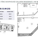 Mặt bằng shophouse galleria Thủ Thiêm
